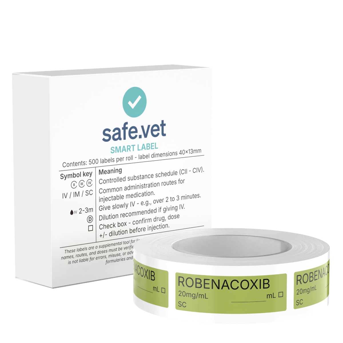 Veterinary Syringe Labels - Robenacoxib (Onsior)