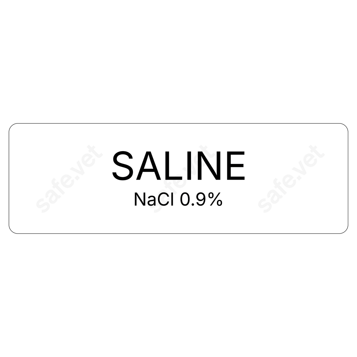 Veterinary Syringe Labels - Saline / NaCl 0.9%