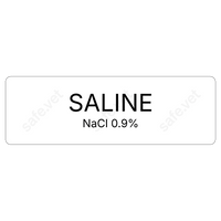 Veterinary Syringe Labels - Saline / NaCl 0.9%