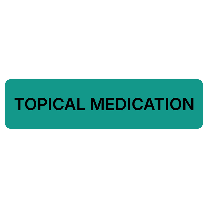 "Topical Medication" Dispensing Labels