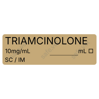 Veterinary Syringe Labels - Triamcinolone