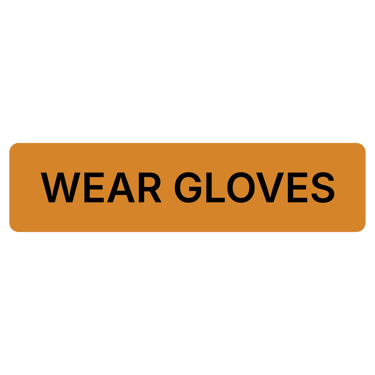 "Wear Gloves" Dispensing Labels