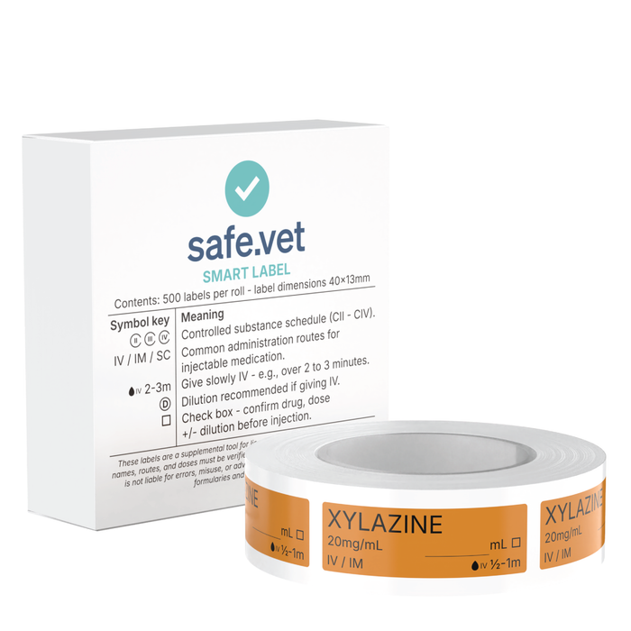 Veterinary Syringe Labels - Xylazine