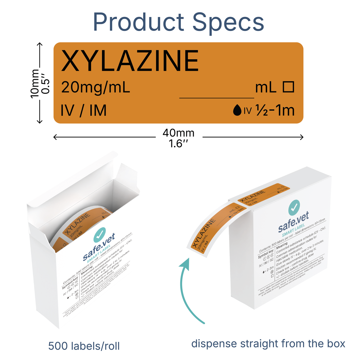 Veterinary Syringe Labels - Xylazine