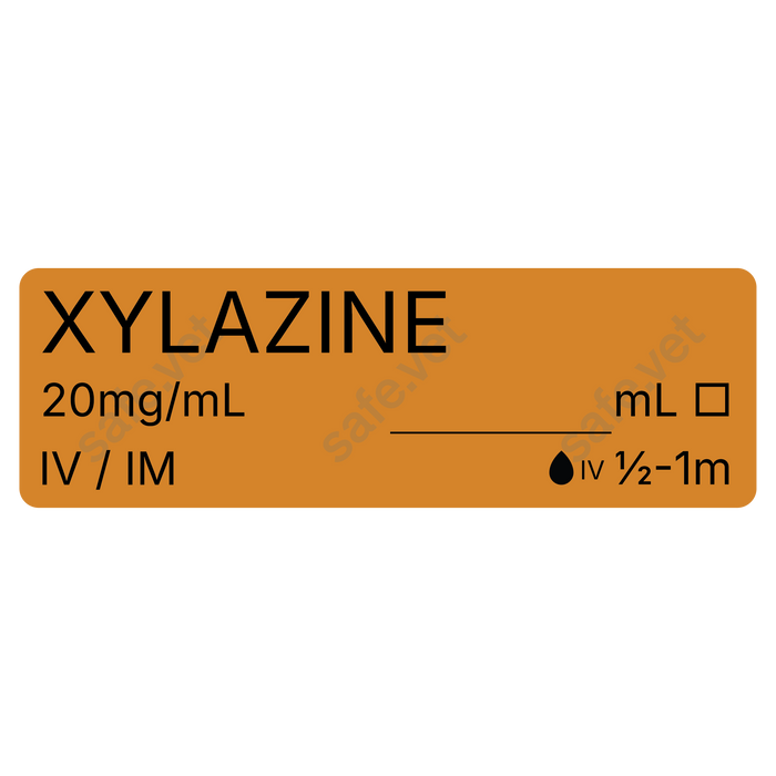 Veterinary Syringe Labels - Xylazine
