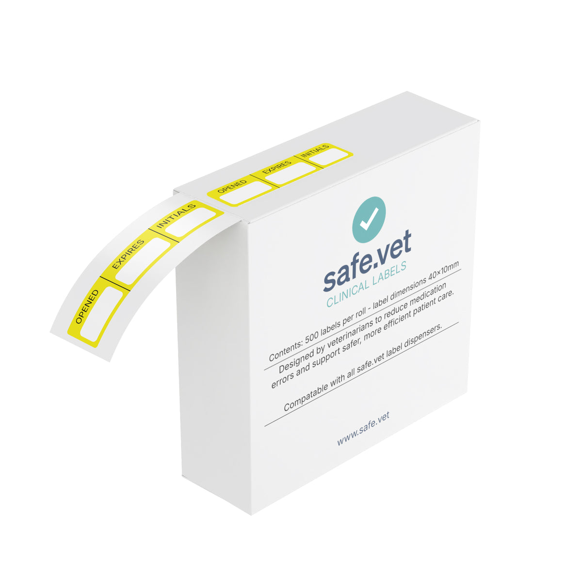 Expiration Veterinary Pharmacy Labels – Opened / Expires / Initials Dispensing Stickers