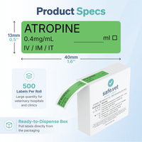 Atropine Syringe Labels