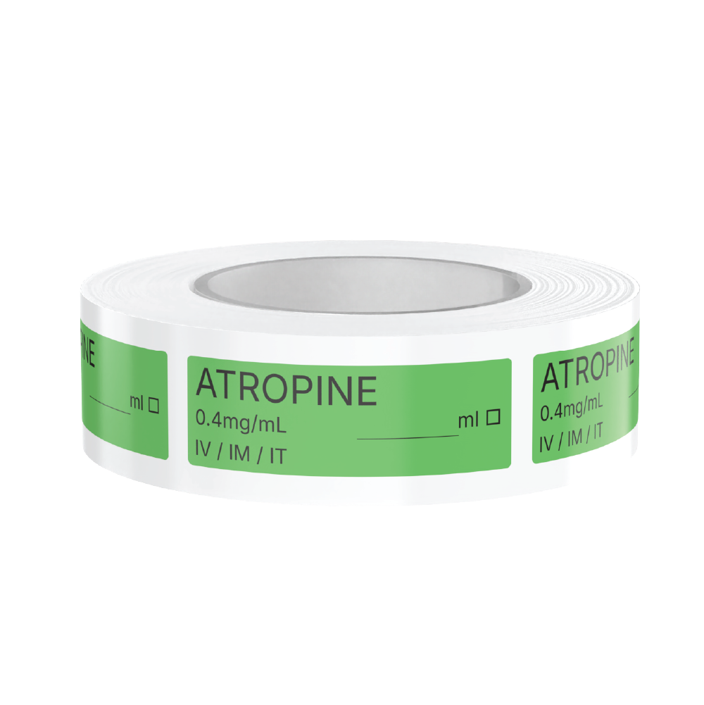 Atropine Syringe Labels