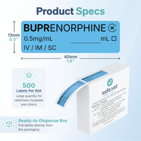 Buprenorphine Syringe Labels