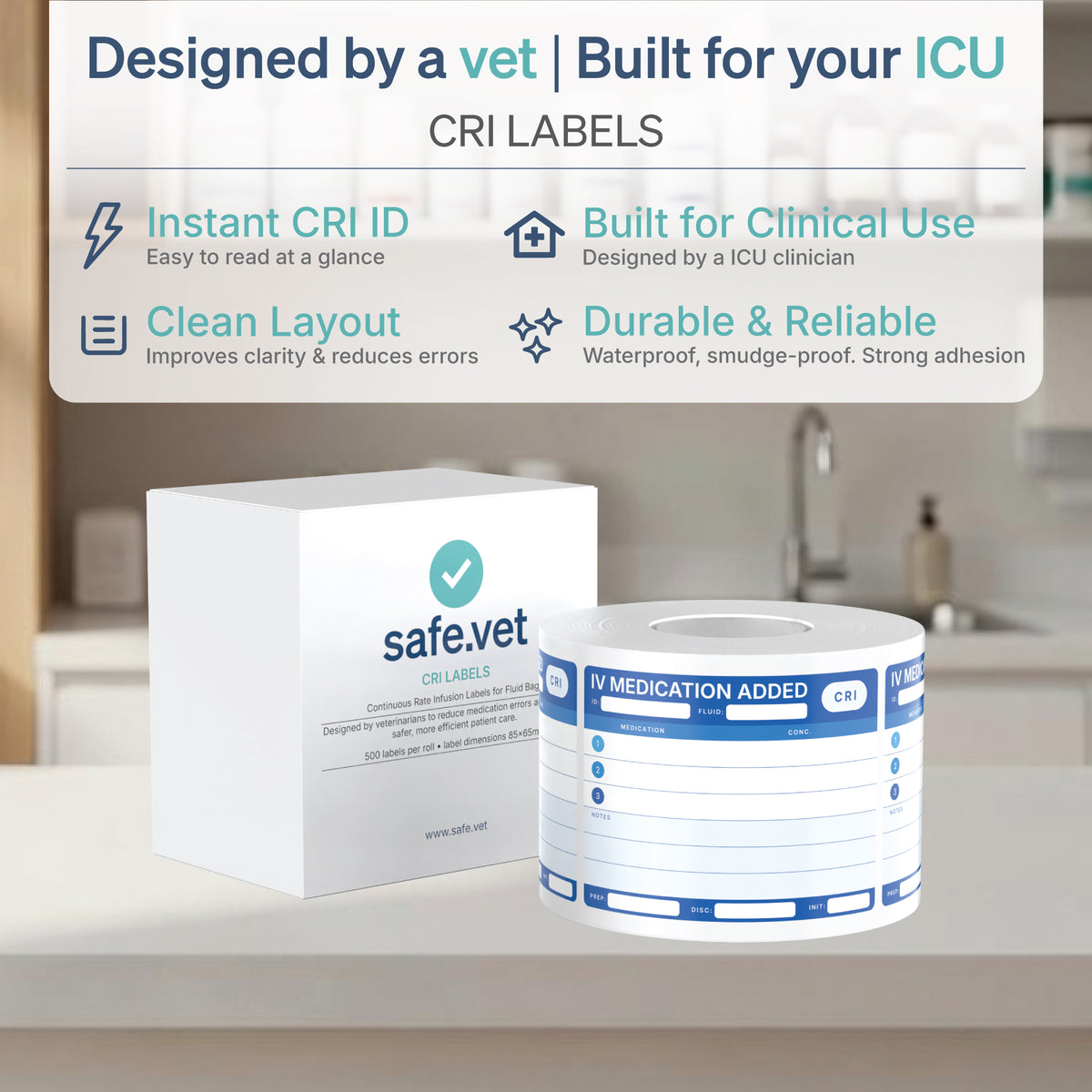 CRI (Constant Rate Infusion) Labels | IV Medication Added Labels