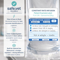 CRI (Constant Rate Infusion) Labels | IV Medication Added Labels