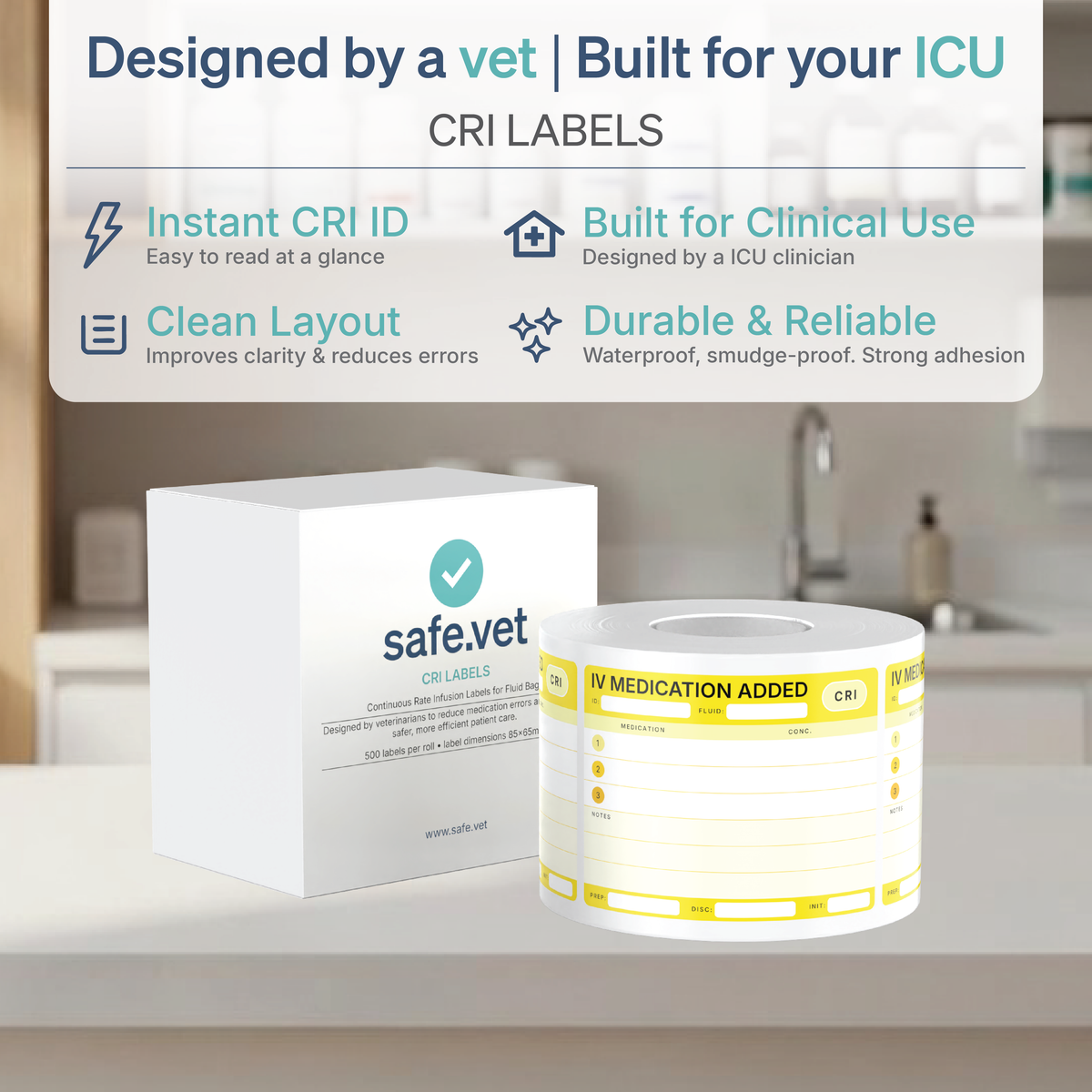 CRI (Constant Rate Infusion) Labels | IV Medication Added Labels