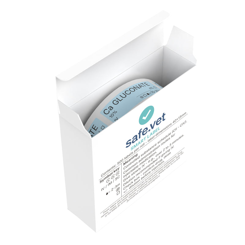 Veterinary Syringe Labels - Calcium Gluconate
