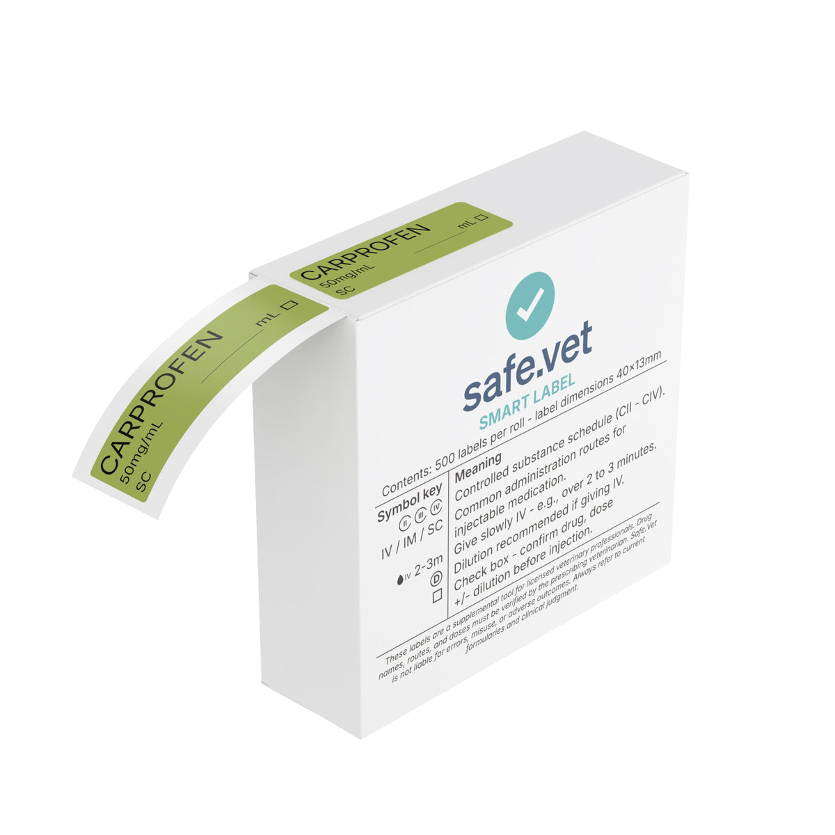 Carprofen Injection Carprofen (Rimadyl) Labels | Veterinary Syringe Sticker Roll – Safe Vet