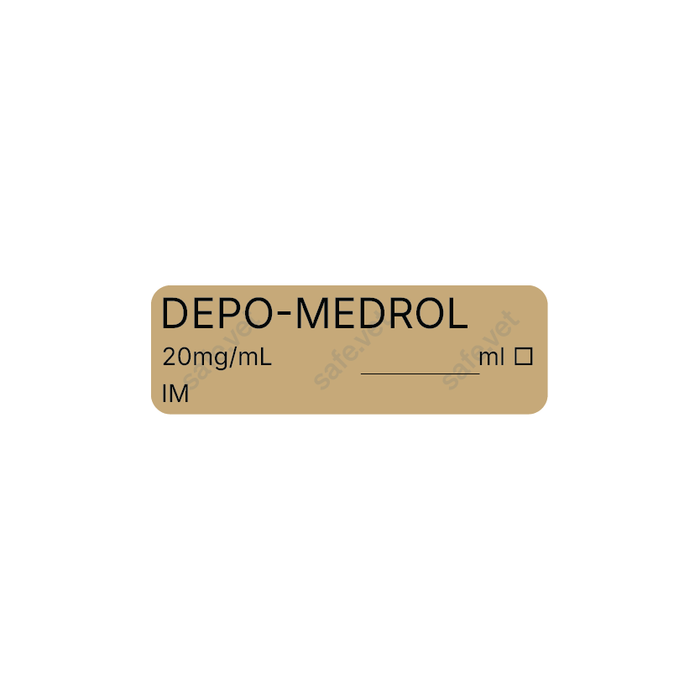 Veterinary Syringe Labels - Depo-Medrol (Methylprednisolone)