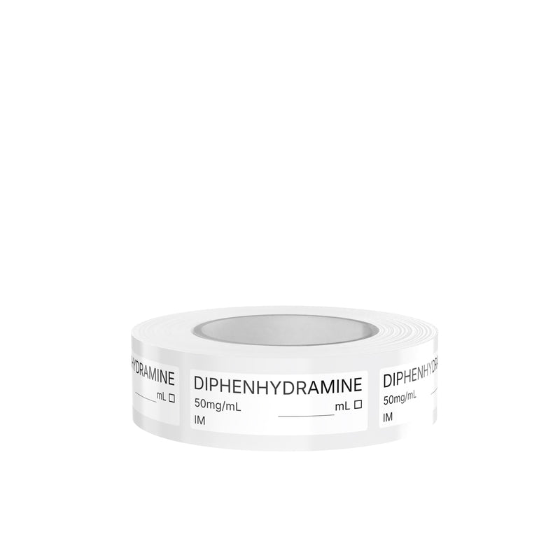 Veterinary Syringe Labels - Diphenhydramine