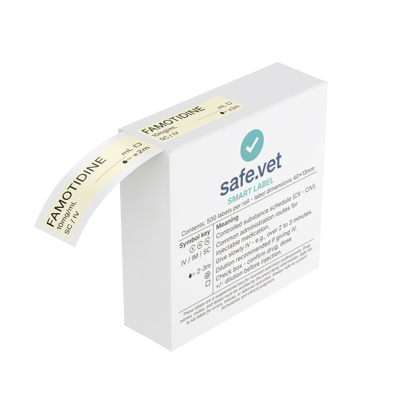 Veterinary Syringe Labels - Famotidine