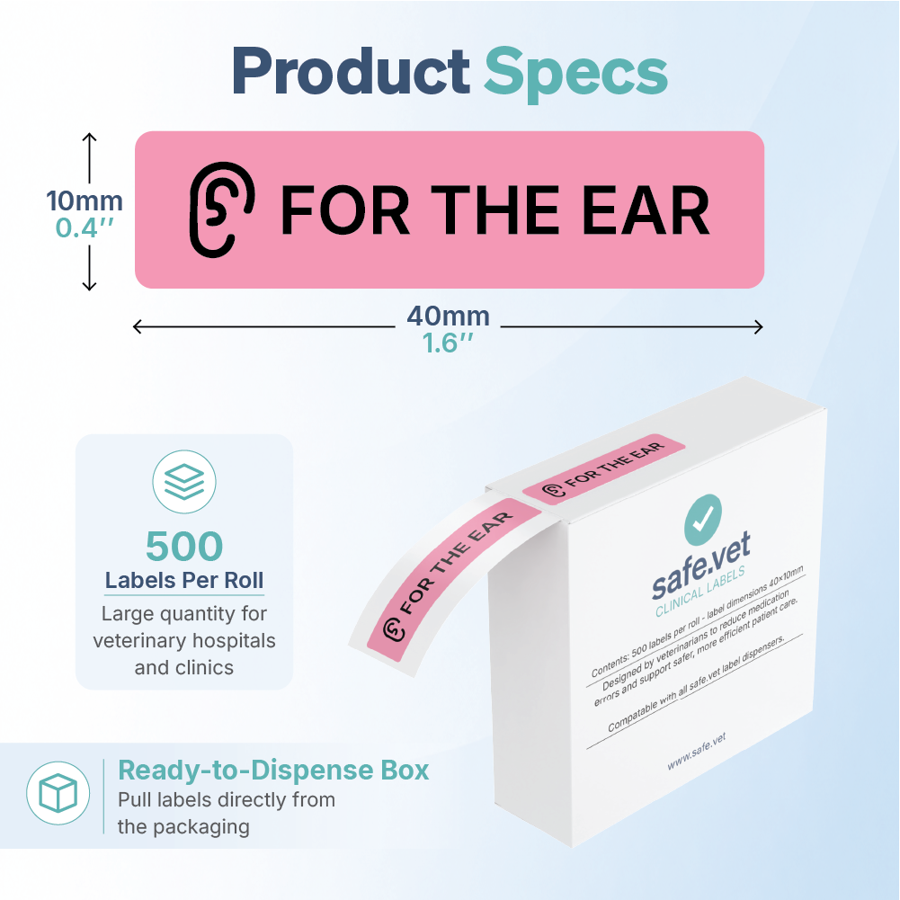 "For The Ear" Dispensing Labels