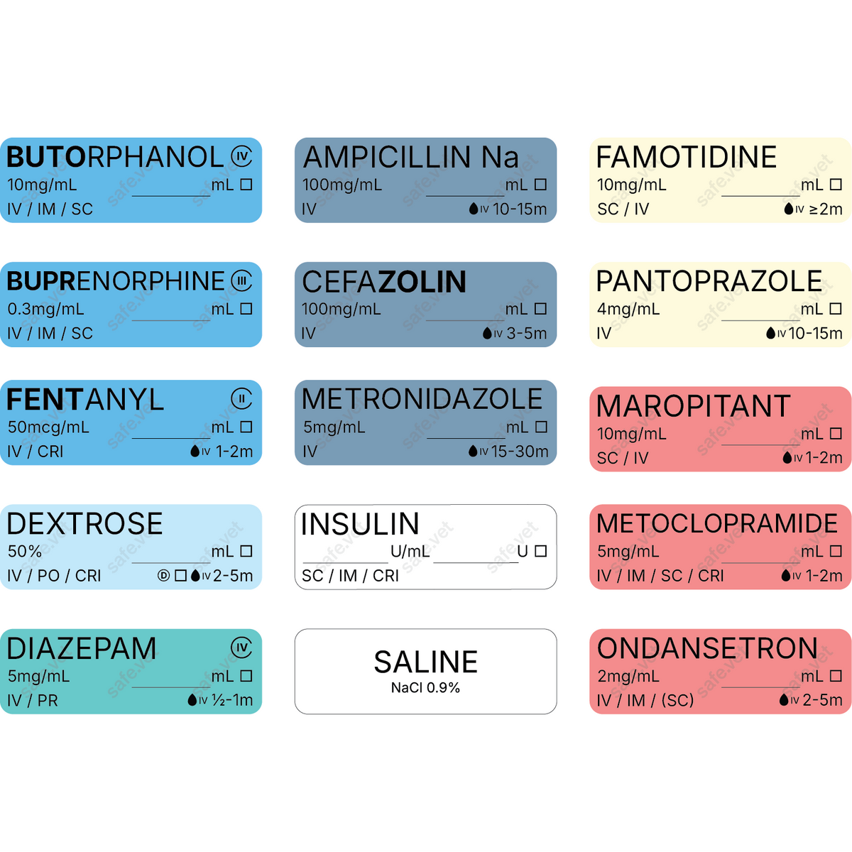 ICU / Hospitalized Patient Bundle - 15 Smart labels + 15 Dispensers