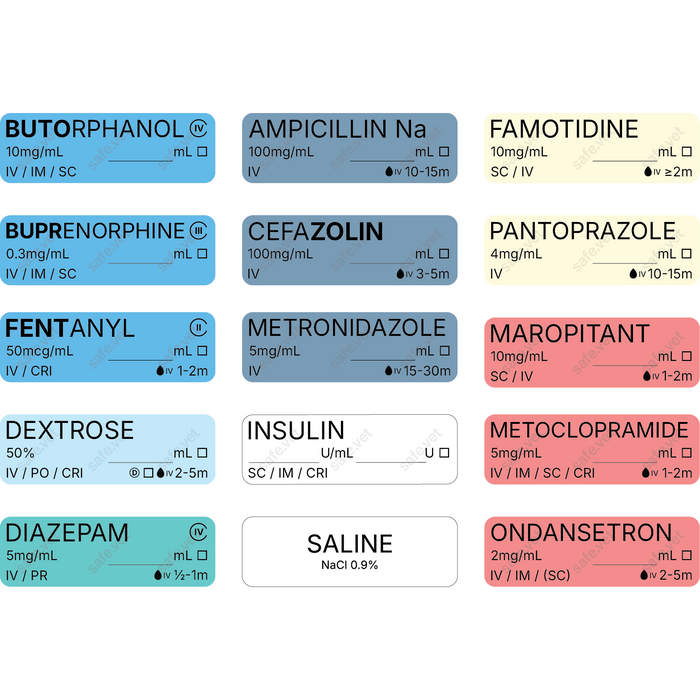 ICU / Hospitalized Patient Bundle - 15 Smart labels + 15 Dispensers