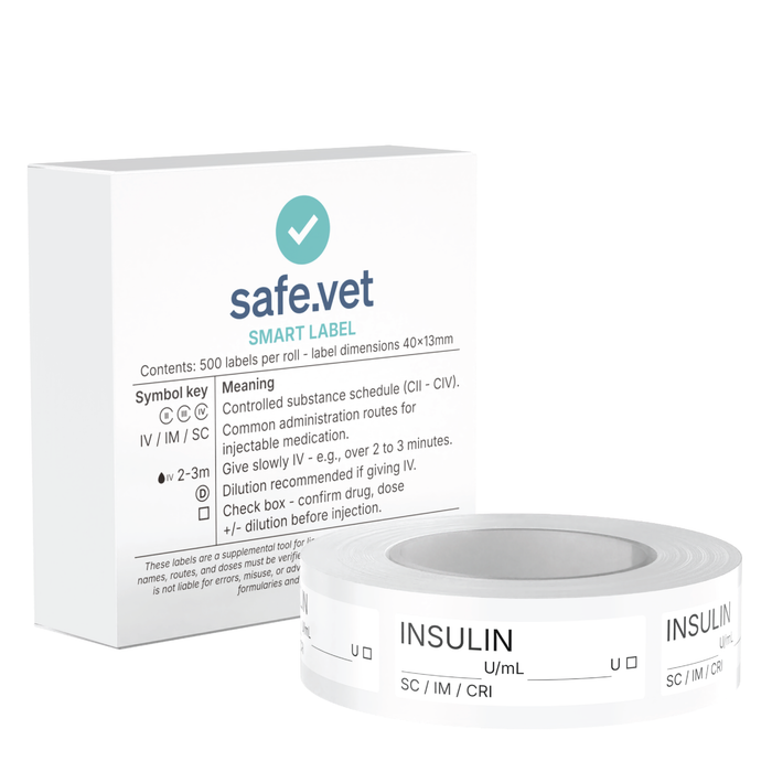 Veterinary Syringe Labels - Insulin