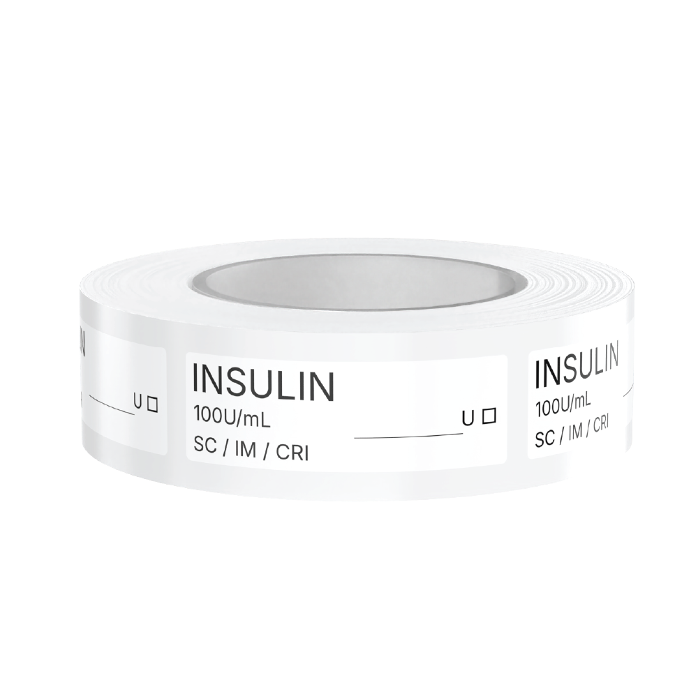 Insulin Syringe Labels