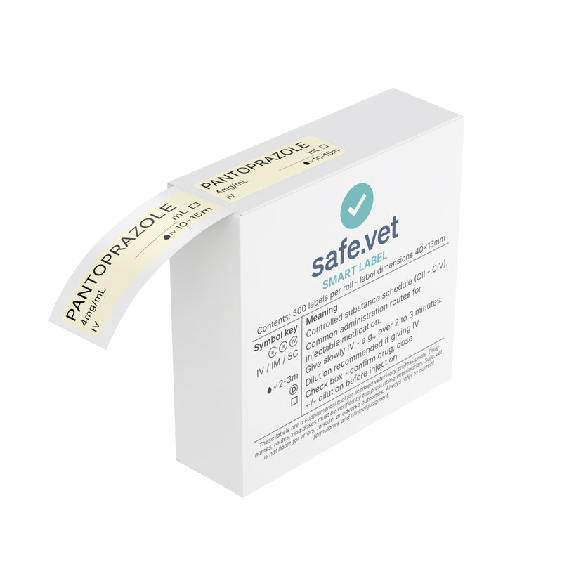 Veterinary Syringe Labels - Pantoprazole