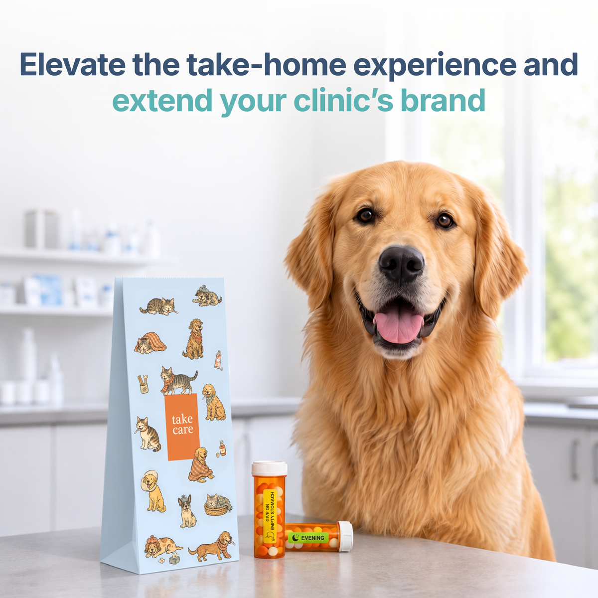 Safe.Vet "Take Care" veterinary pharmacy prescription bag, Regular size — image 6