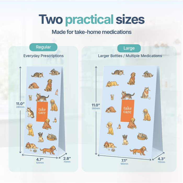 Safe.Vet "Take Care" veterinary pharmacy prescription bag, Regular size — image 2