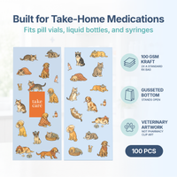 Safe.Vet "Take Care" veterinary pharmacy prescription bag, Regular size — image 4