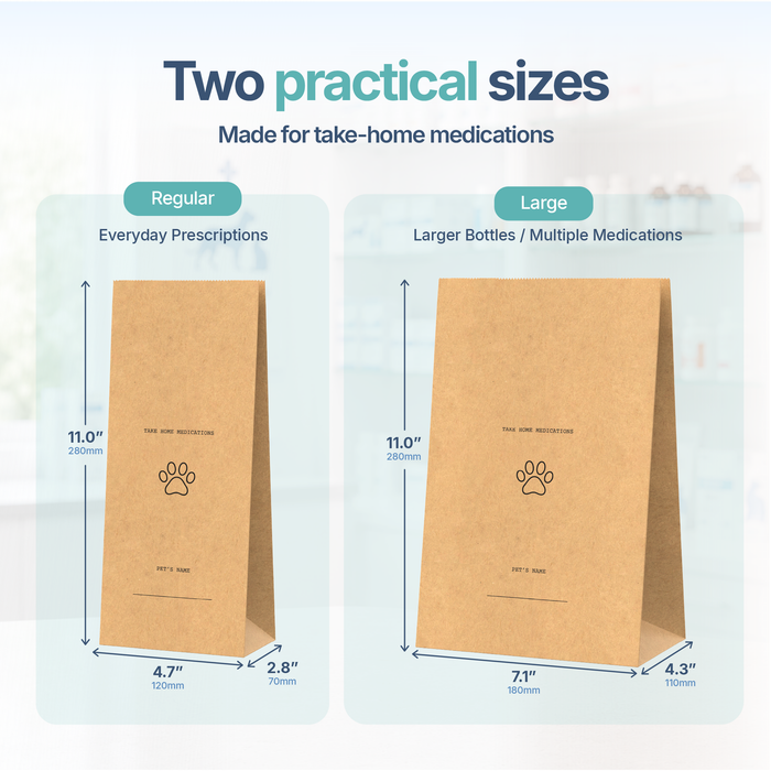 Safe.Vet "Take Home Medications" veterinary pharmacy prescription bag, Regular size — image 2