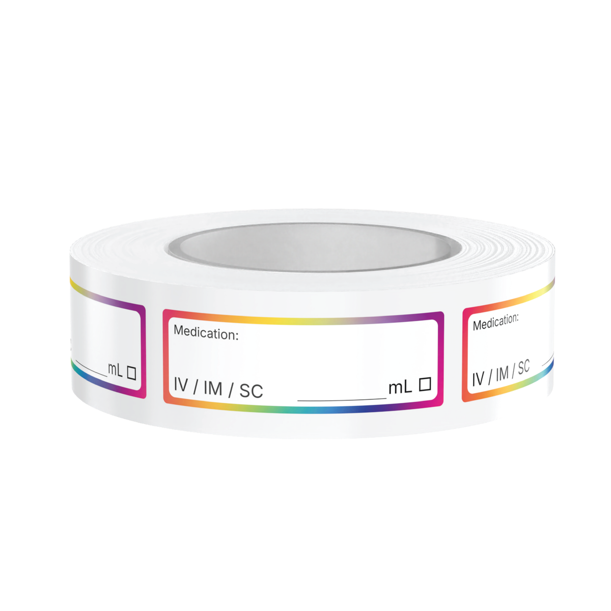 Universal Injectable Blank Syringe Labels