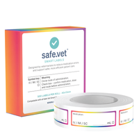 Universal Injectable Blank Syringe Labels