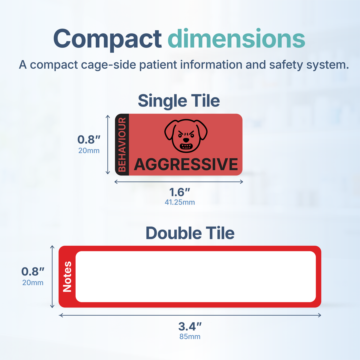 Smart Cage Card Magnetic Alert Tiles