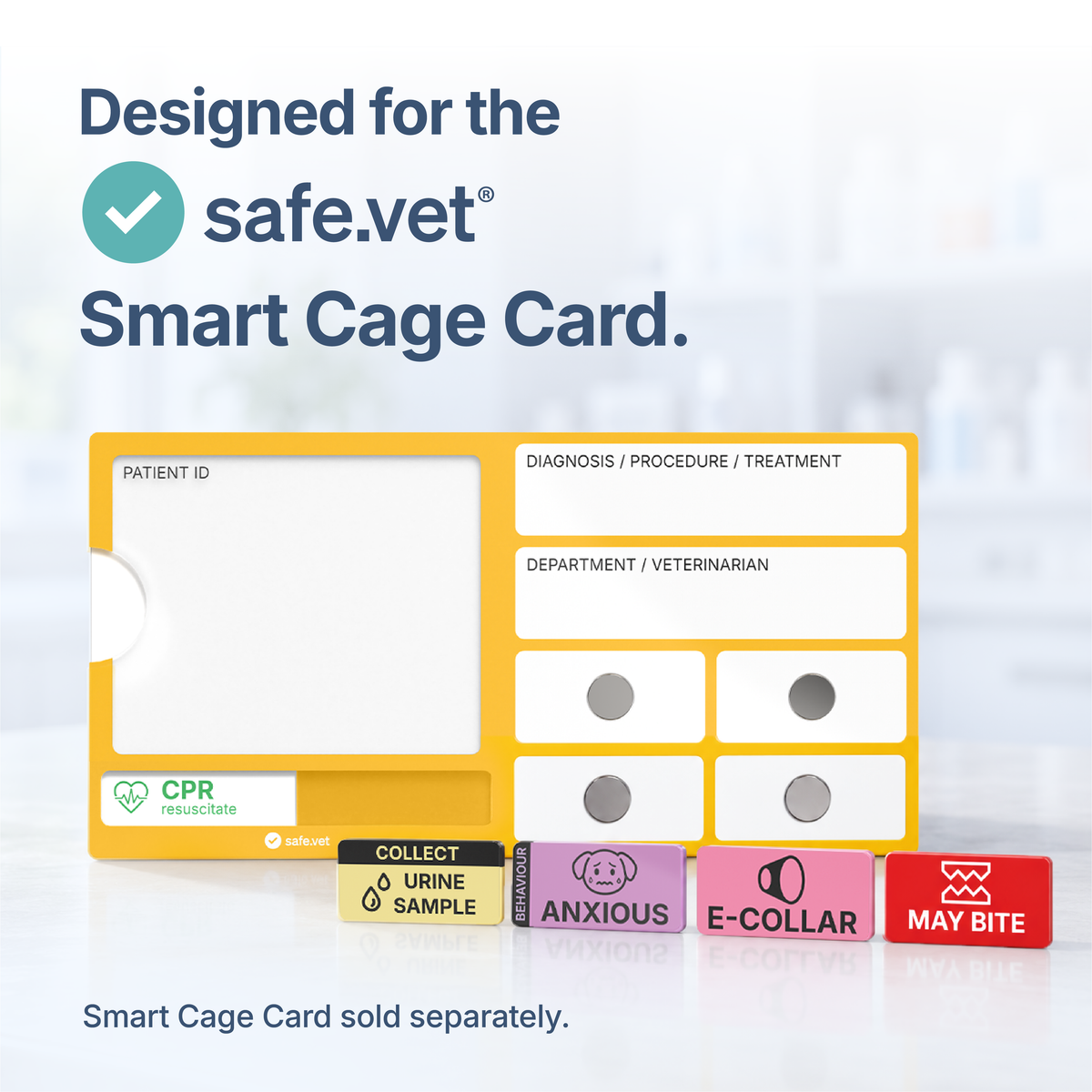 Smart Cage Card Magnetic Alert Tiles