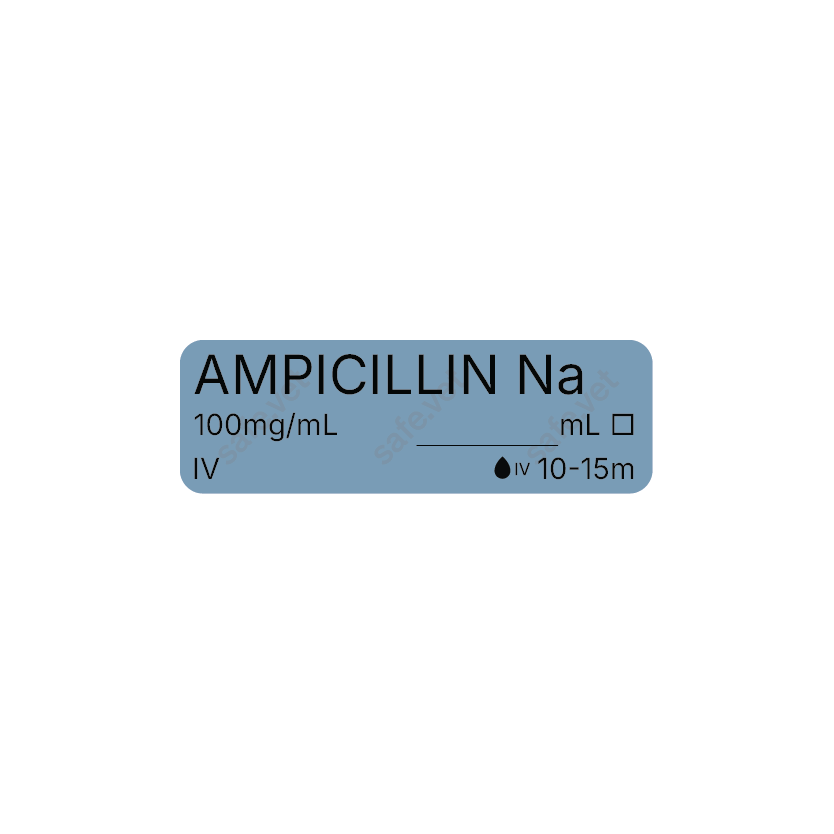 Veterinary Syringe Labels - Ampicillin Na