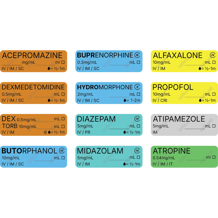 Anaesthetic Core Bundle - 12 Smart labels + 12 Dispensers