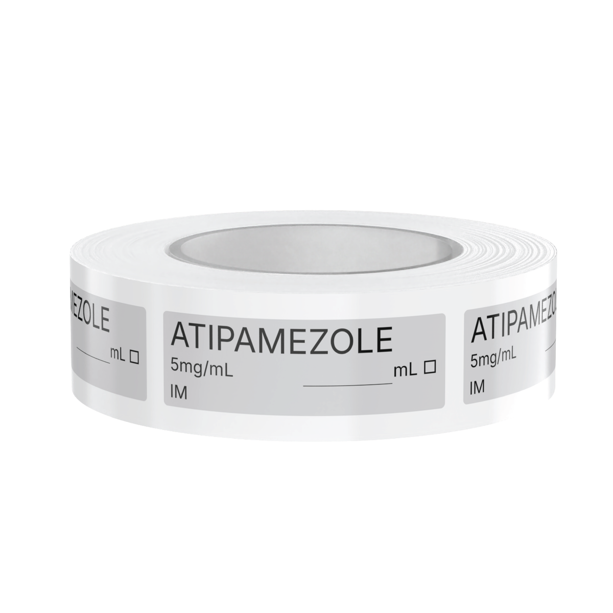 Atipamezole (Antisedan) Veterinary Syringe Labels – Color-Coded Roll of 500 | Medication Safety Labels for Vet Clinic, Hospital, ICU, Surgery & Anesthesia