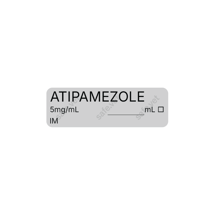 Veterinary Syringe Labels - Atipamezole (Antisedan)