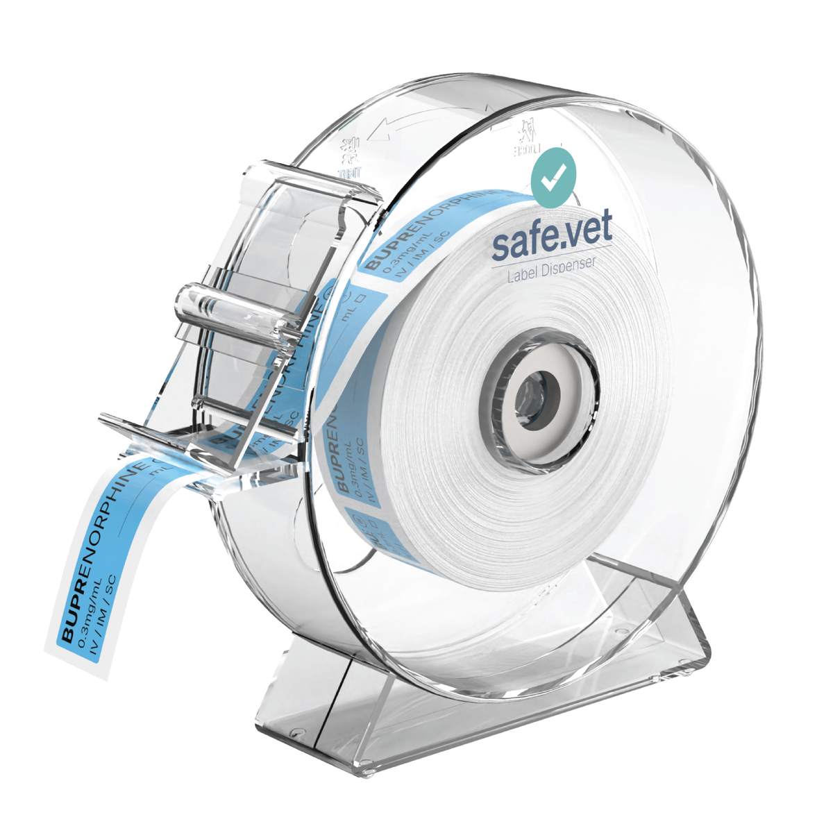 Veterinary Label Dispenser – Safe Vet Syringe & Medication Label Holder