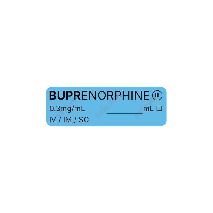 Veterinary Syringe Labels for Buprenorphine