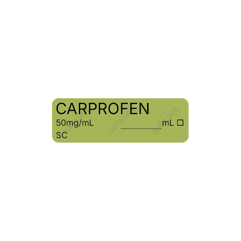 Veterinary Syringe Labels - Carprofen (Rimadyl)