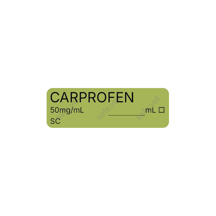 Veterinary Syringe Labels - Carprofen (Rimadyl)