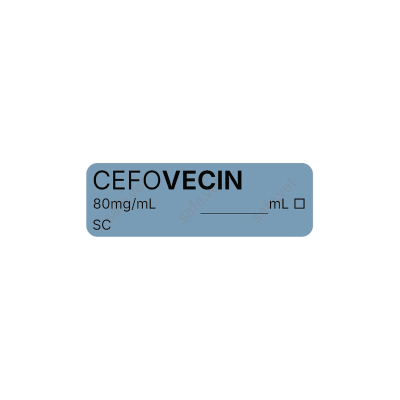 Veterinary Syringe Labels - Cefovecin (Convenia)