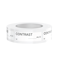 Contrast Veterinary Syringe Labels – Color-Coded Roll of 500 | Medication Safety Labels for Vet Clinic, Hospital, ICU, Surgery & Anesthesia