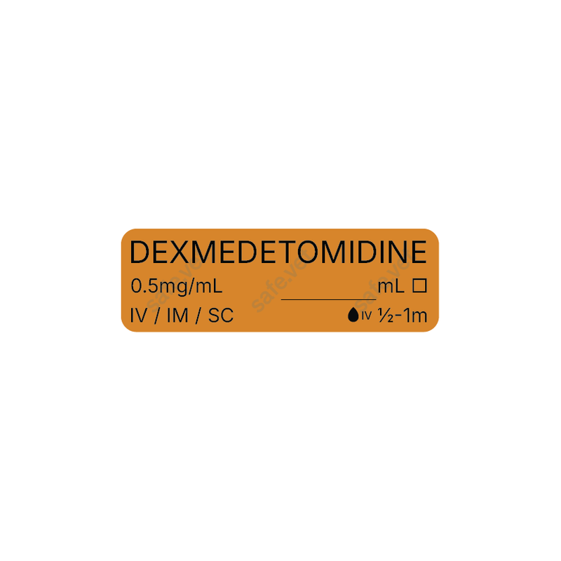 Veterinary Syringe Labels - Dexmedetomidine (Dexdomitor)
