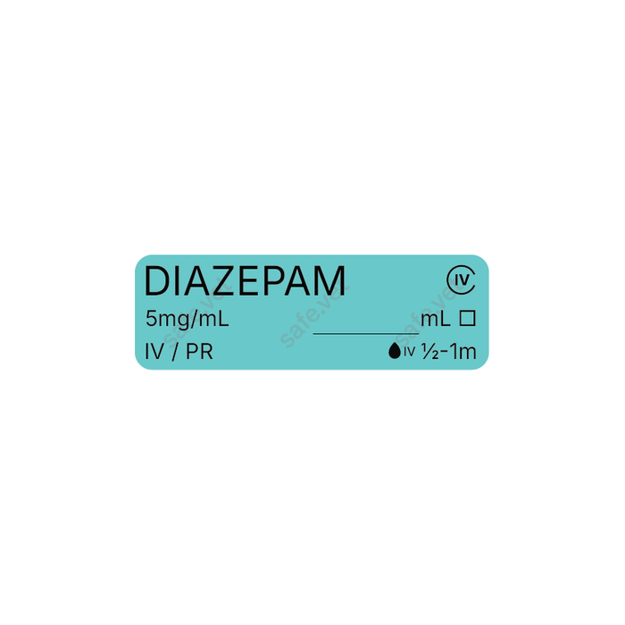 Veterinary Syringe Labels - Diazepam