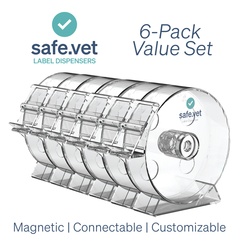 Veterinary Label Dispenser – Safe Vet Syringe & Medication Label Holder