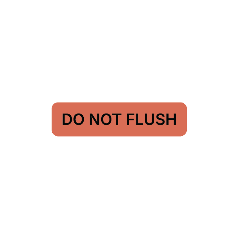 Veterinary IV Line Safety Labels - "Do Not Flush"