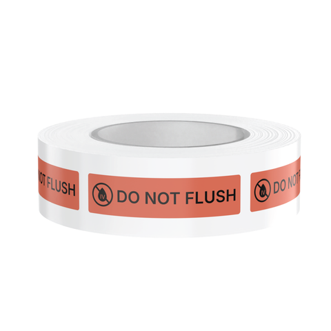"Do Not Flush" Hospitalization Labels